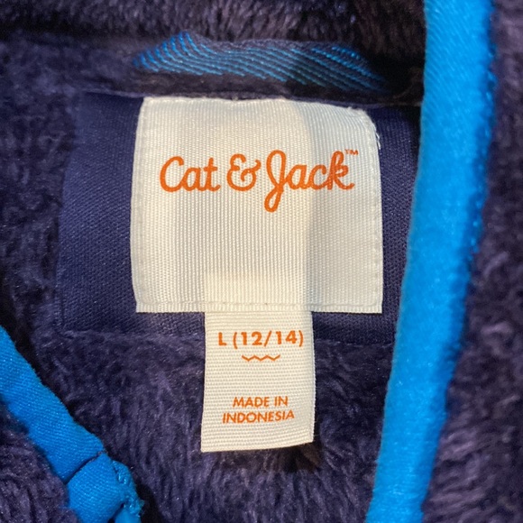 Cat & Jack blue fleece 12-14 - Picture 2 of 4